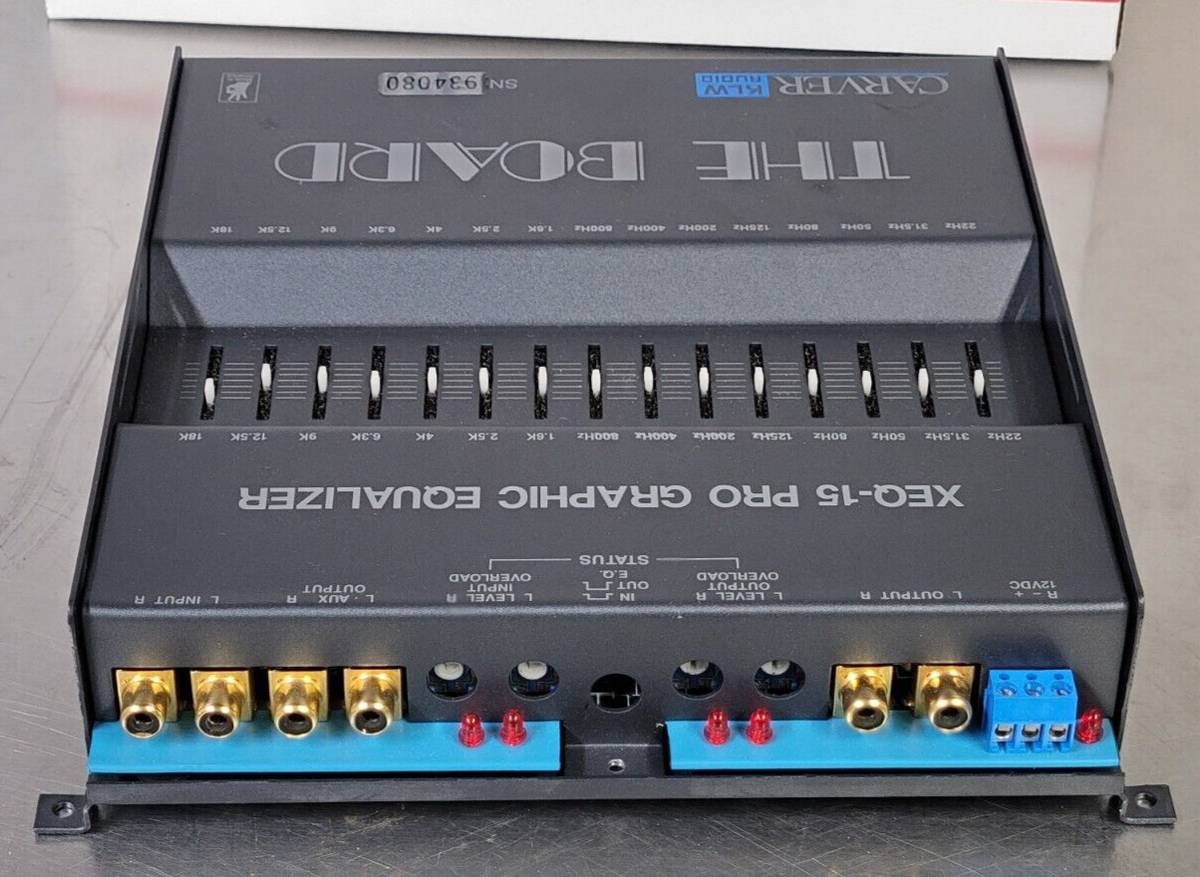 1 New NOS Carver XEQ-15 THE BOARD 15-Band Pro Graphic Equalizer