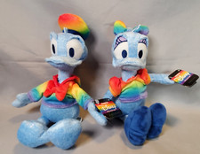 Disney Donald Daisy Duck Plush Doll Rainbow Collection 9 Pride Soft Toy Set