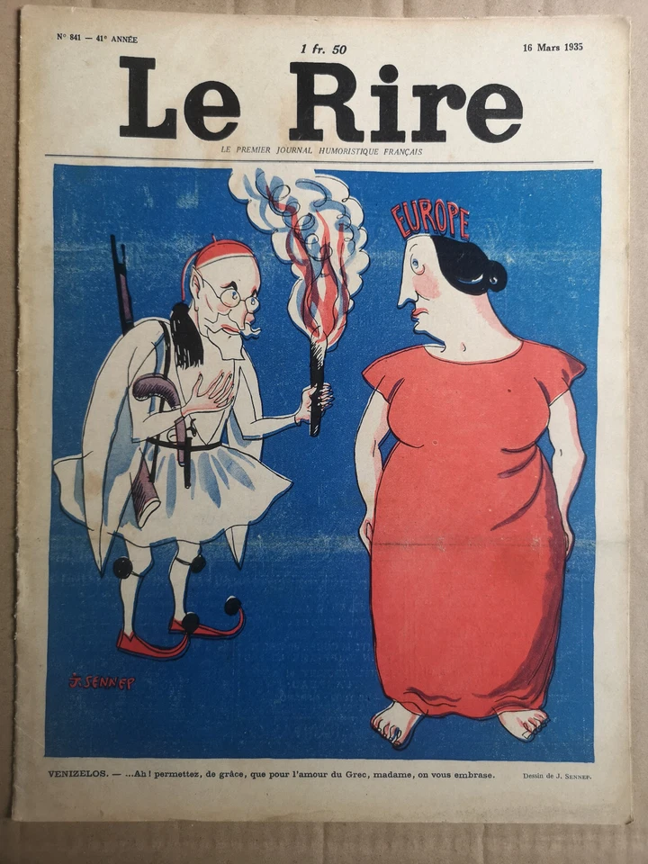 Le Rire n°841 du 16/03/1935; Journal humoristique Ed. Original - Photo 1/1