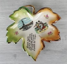 FOGLIA IN PORCELLANA - SOUVENIR - 15X15CM - VINTAGE ANNI 70
