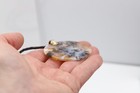 Valentine Dendritic Moss Agate Necklace Natural Stone Pendant 14k Gold & Cord — photo 6