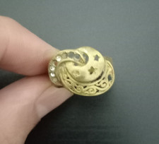 ANELLO VINTAGE ESTREMAMENTE ANTICO BRONZO QUASI ORIENTALE DORATURA INCREDIBIL...