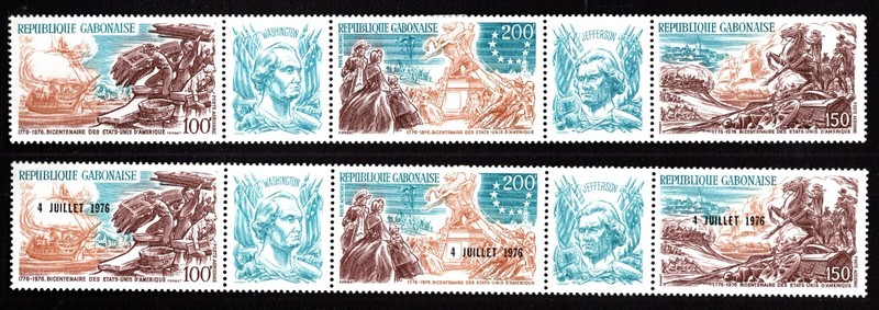 GABON 1976 SC#'s C180a & C183a MH