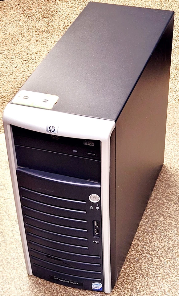 Servidor HP ProLiant ML110 G5, Intel Core 2 Duo CPU E4400 4GB RAM 150 GB HDD com certificado de autenticidade - Imagem 2 de 4