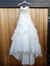 Ella Rosa Hochzeitskleid im Elfenbeinstil BE171 Größe 8 UVP £1299 gebraucht 