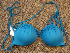 Shade Shore Teal 36B Padded Bikini Top QUICK SHIP
