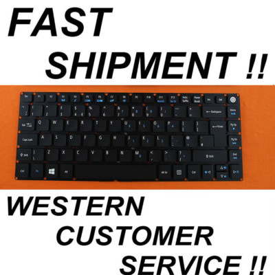 NEW UK English Keyboard for Acer Aspire ES1-420 421 432 433 ES1-332 no-backlit