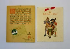 1918 THE CALENDAR OF CHEER, JC Leyendecker Cover Art, Gift Box, Inspiring Quotes