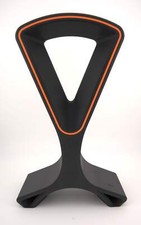 Modern Y-Shape Headphone Stand with Orange Trim   Desktop Organizer for Gamers a