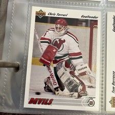 1991-92 Upper Deck New Jersey Devils Hockey Card #115 Chris Terreri