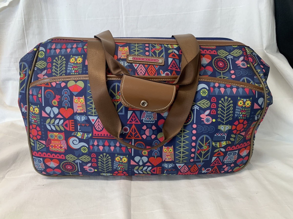 Rolling Duffel Owl Duffle Bag Owl Lily Bloom Duffle Bag Lily Bloom