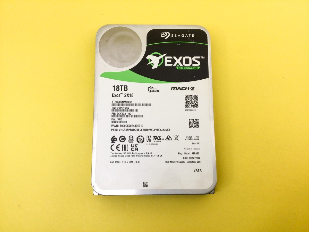 Seagate Exos 2X18 (7200RPM, 3.5