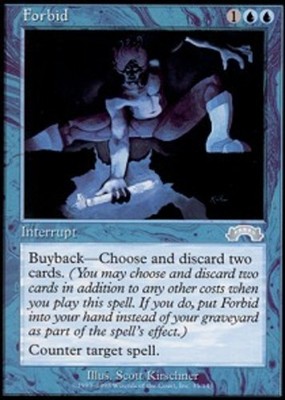MTG Forbid, Exodus, Damaged, English