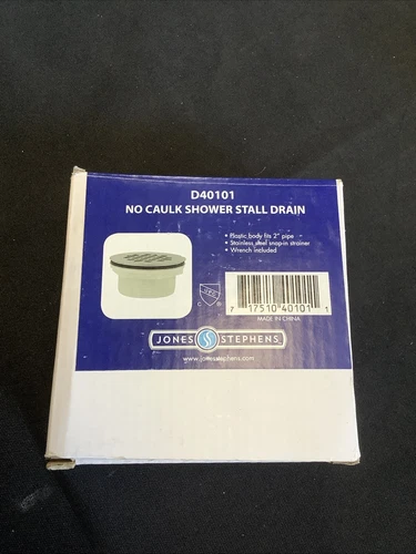 shower stall drain Jones & Stephens No Caulk Chrome. D40101 B5 - Picture 2 of 6