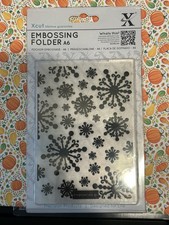 SNOWFLAKES - CHRISTMAS EMBOSSING FOLDER - A6 - from XCUTS DOCRAFTS - RARE 