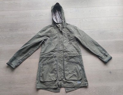 ESPRIT Kinder-Winterjacke grün 100% Baumwolle Gr. 164