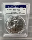 2021 (W) American Silver Eagle Type 1 - PCGS - MS 70