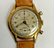 OROLOGIO DA POLSO UOMO VINTAGE PIERCE CHRONOGRAPH RARO CARICA MANUALE SVIZZERO