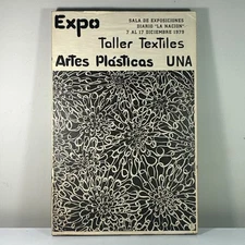 Vintage 1979 Taller Textiles Exhibition Lithograph Poster Artes Plasticos UNA
