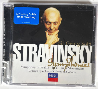 SIR GEORG SOLTI Stravinsky Symphonies CD NEW & SEALED Symphony Of Psalms 1999