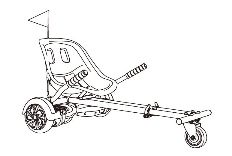 H-1 ALL-STAR Self-Balancing Scooter COMBO UL2272 Certified Hoverboard + KART