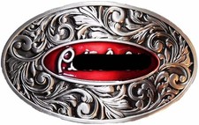 MR. TRUCK PARTS REPLACES PETERBILT TRUCK BELT BUCKLE RED SILVER