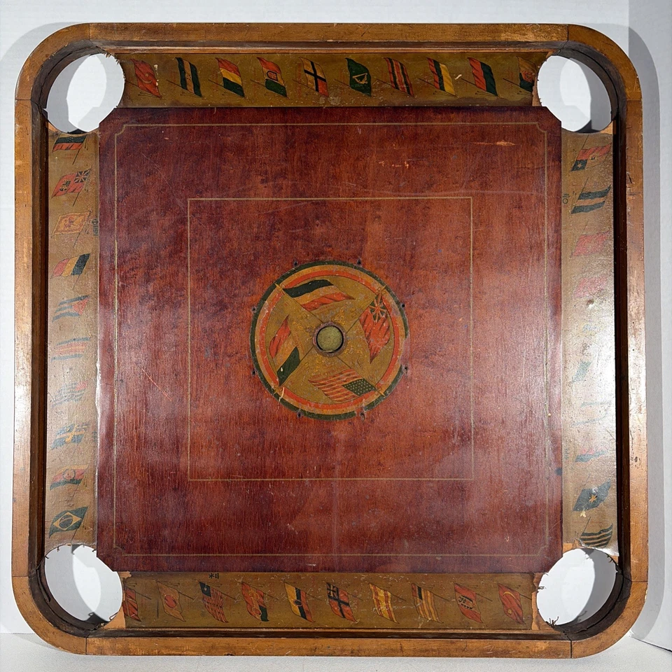 Антикварная многоцелевая деревянная игровая доска журнальный столик настенное искусство подвесной декор - Изображение 2 из 4