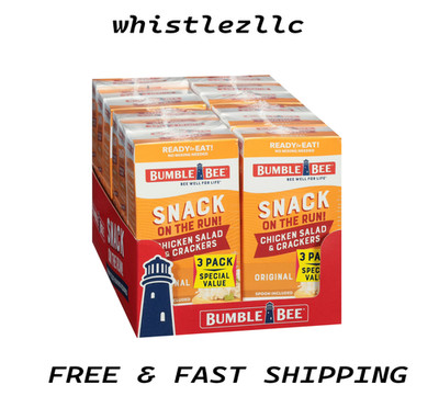 (12 PACK) Bumble Bee Chicken Salad with Crackers Kit 3.5 oz Protein Snack.