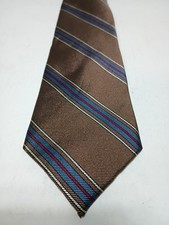 Vintage EUC Marshall Field  s Repp Silk Tie Men  s Necktie USA Regimental Stripe