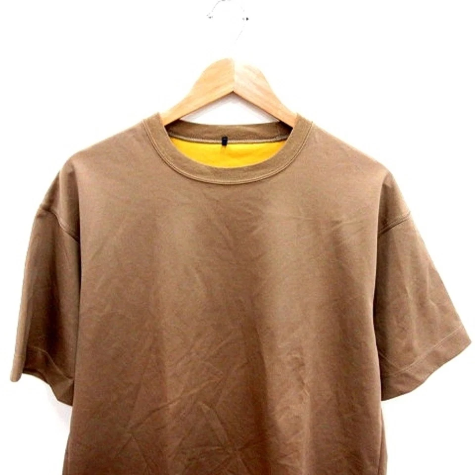 Charlie Braver Charee Tejido Top Cuello en U Manga Corta 2 Marrón Claro RT Usado 15a66db Foto 3 de 4