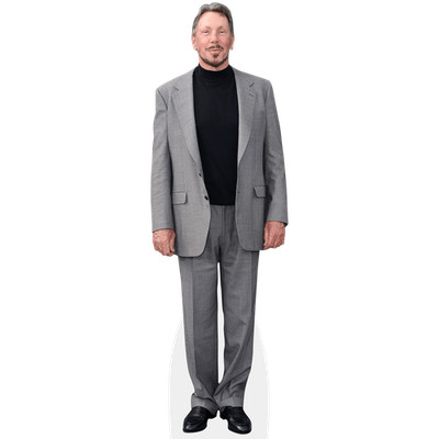 Larry Ellison (grauer Anzug) Minigröße Cutout