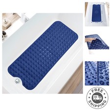 Non-Slip Bathtub Mat 39 x 16 Inch - Easy Clean  Drain Holes Included
