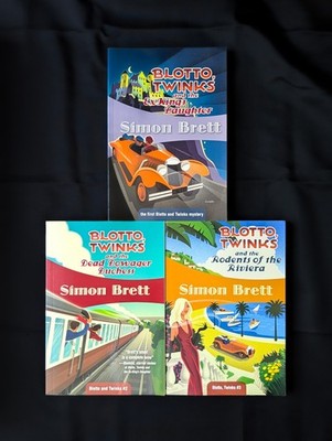 Lot Of 3 Simon Brett Books Blotto & Twinks 1-3 Dead Dowager Rodents Ex-King's