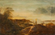 19th Century Oil for Restoration - Sailing Boats In The Cove