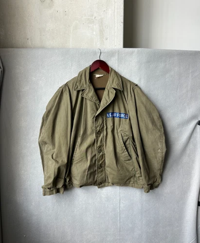 Vintage WW2 US Military Field Jacket Mens Medium N4 Utility M41 1940s