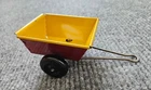 Marx Sparkling Climbing Tractor Trailer Tin Litho Toy Red Yellow Vintage 50s