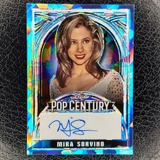 MIRA SORVINO #5/5 Blue Ice Auto 2024 Leaf Pop Century Card MIGHTY APHRODITE 