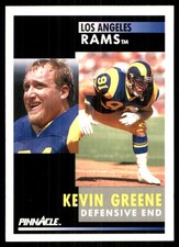 Kevin Greene 1991 Pinnacle #128 Rams NFL READ FREE SHIPPING AutographDen