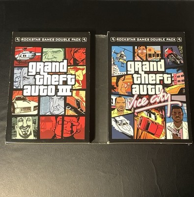 Grand Theft Auto Double Pack PlayStation 2 with Manual, Case, and 2 Discs