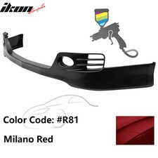 Fits 06-08 Acura Tsx Front Bumper Lip Euro-r Style Spoiler R81 Red Splitter Kit