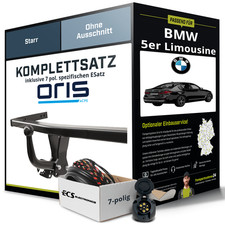 Für BMW 5er Limousine Typ G30 Anhängerkupplung starr +eSatz 7pol 02.2017-jetzt