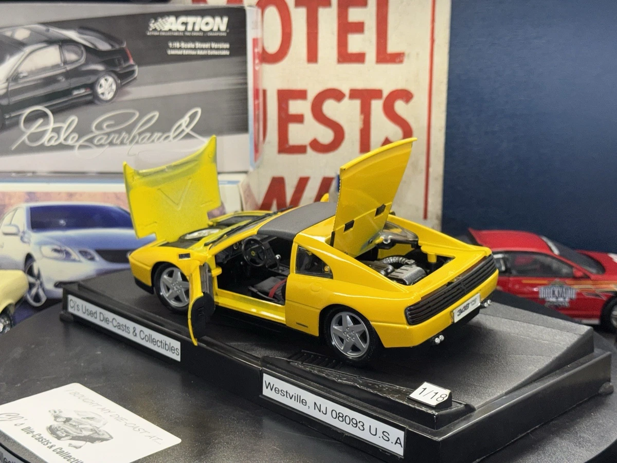 Maisto 1/18 Scale Ferrari 348tb In Giallo “Fly” Yellow *LOOSE* C.R. 9/10