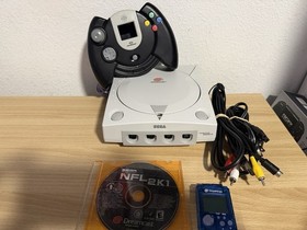 Sega Dreamcast White W/Controller, 1 Game And Memory Card Tested/Working