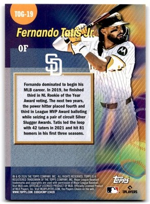 2026 Topps Series 1 Titans Of The Game Fernando Tatis Jr. San