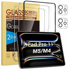 Screen Protector for iPad Pro 11 Inch M5 2025/M4 2024 6th/5th Generation , w...