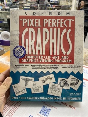 CD-ROM Pixel Perfect Graphics Computer Clip Art IBM Compatible New ...