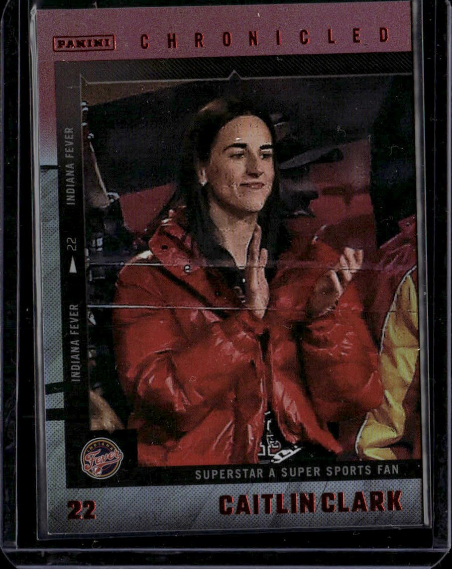 2025 Panini Caitlin Clark Chronicled Red Holo Caitlin Clark #58 | Indiana Fever