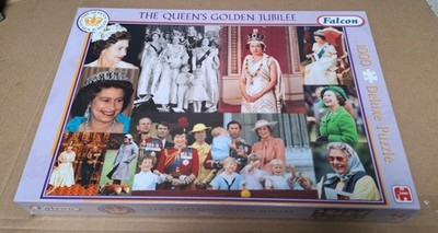 The Queen's Golden Jubilee, 1000 Teile Puzzle Falcon BRANDNEU & VERSIEGELT.