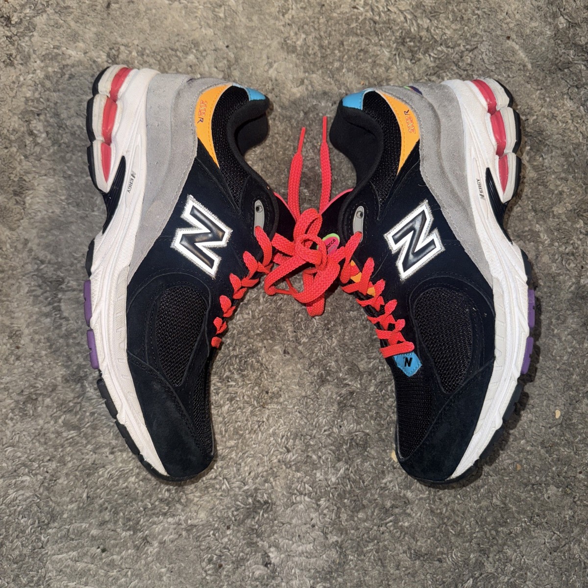 New Balance x DTLR 2002R Masquerade Black/Grey/Orange/pink M2002RDT Men’s 8  View 3