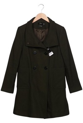Hallhuber Mantel Damen Jacke Parka Gr. EU 38 Wolle Grün #1r07p92